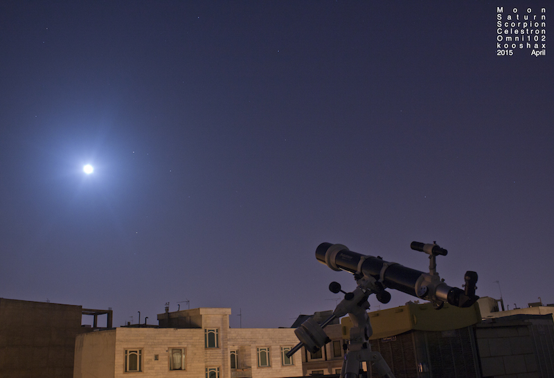 in نجومی ( ميدان ديد باز) عکاس : kooshax قمر در عقرب در سلسترون