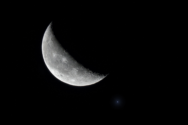 Moon and Spica