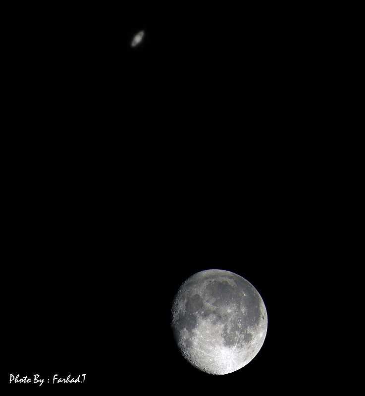 in پديده های نجومی عکاس : Fery.JWST Moon&Saturn